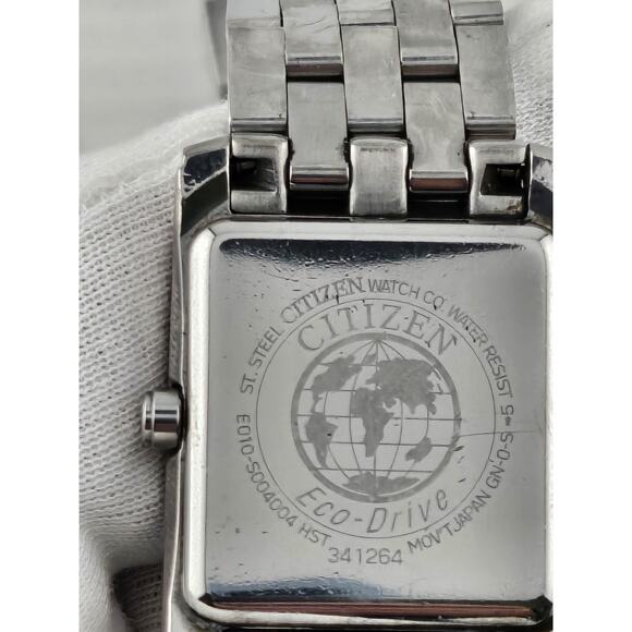 Citizen Eco-Drive Date Quartz Watch Mens Mint Condition New Solar Cell Runs - Picture 8 of 13